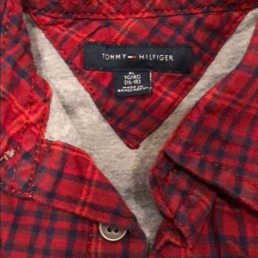Tommy Hilfiger szXL big boys plaid flannel shirt - Picture 2 of 7